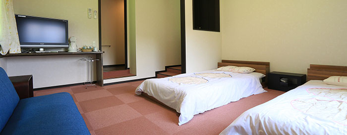 白馬岩岳民宿旅館 岳園荘のお風呂・客室03